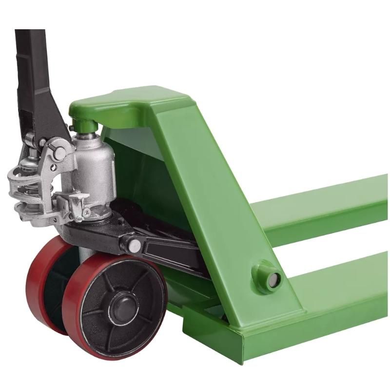 Тележка гидравлическая EURO-LIFT JD01 (г/п 2.0тн, L=1150мм, B=550мм) П/У колеса - фото 4