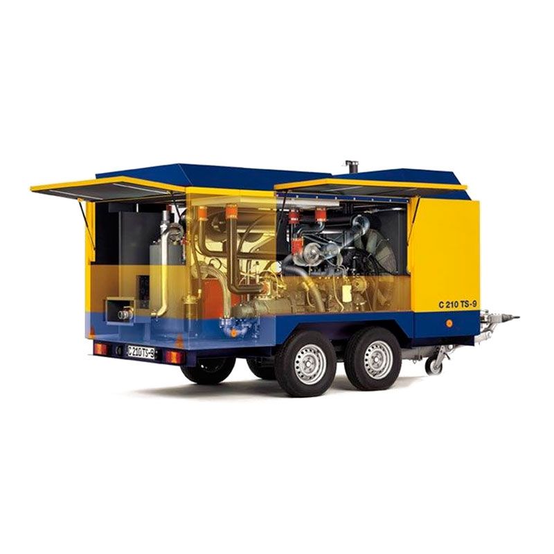 Дизельный компрессор CompAir C210TS-21 на шасси