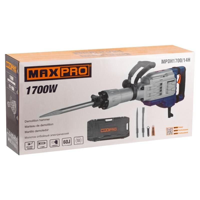 Молоток отбойный электрический MAX-PRO 1700 Вт, 1900 уд/мин 85107 - фото 7