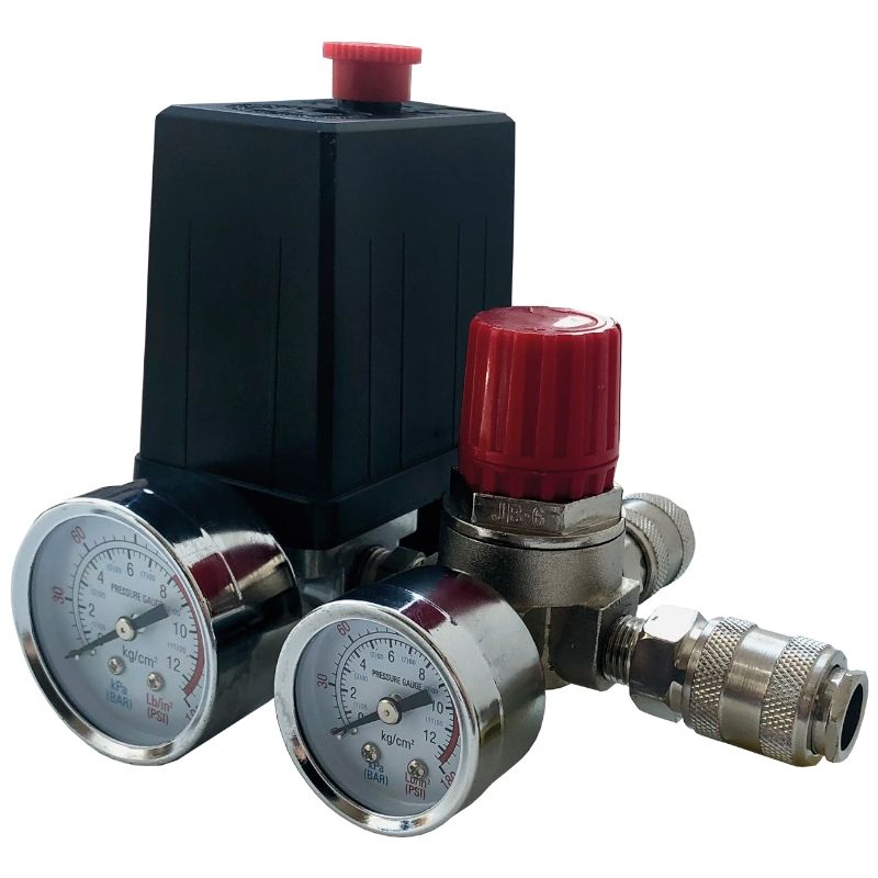 Реле Pegas pneumatic для компрессора в сборе 380 В (2 быстр, выхода) - фото 1