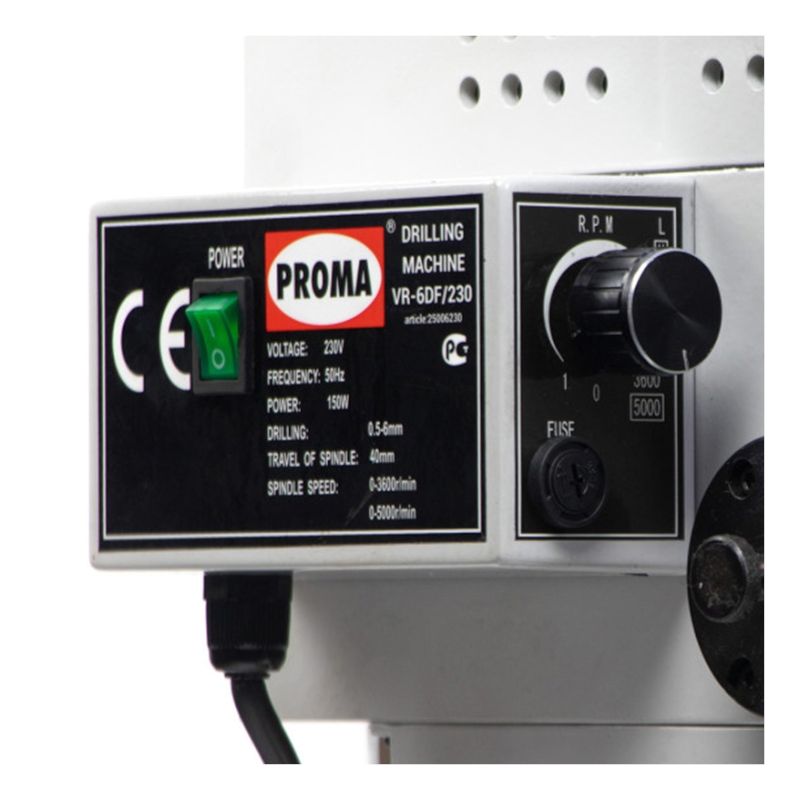 Станок сверлильный PROMA VR-6DF/230 - фото 3