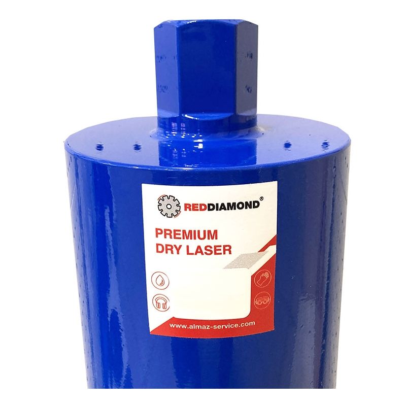 Алмазная коронка RedDiamond Premium Dry Laser d142/450/24х4,0х10/11_1 1/4 1146023 - фото 2