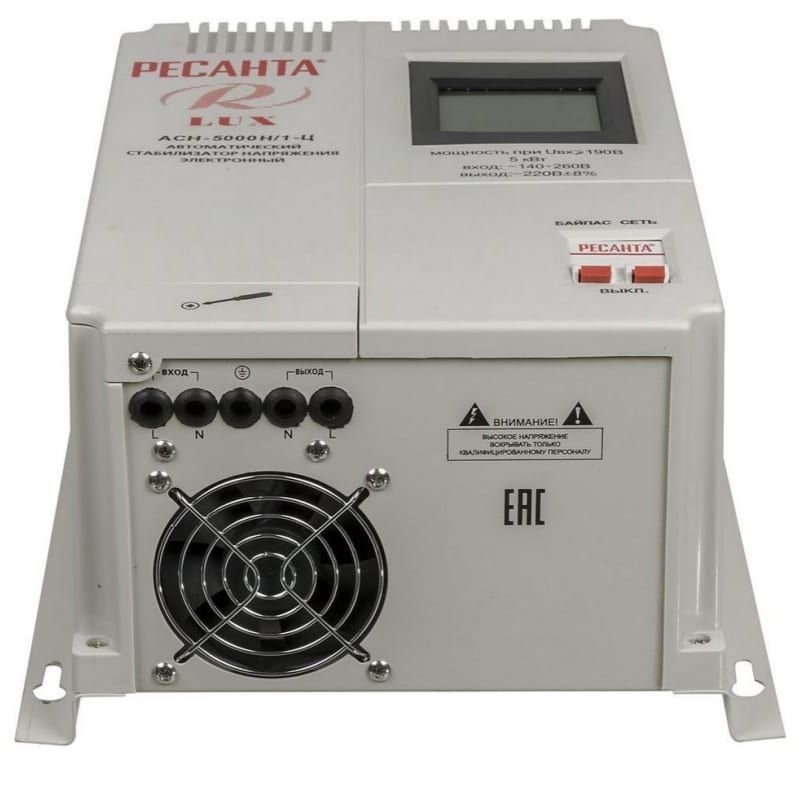 Релейный стабилизатор Ресанта АСН-5000 Н/1-Ц Lux