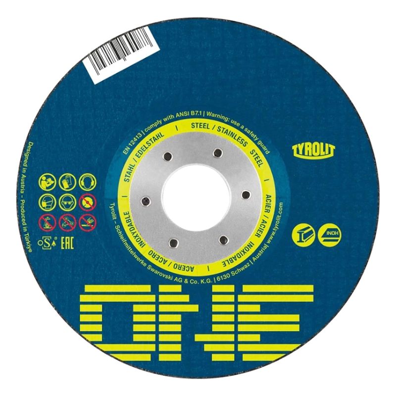 Диск обдирочный 27 Tyrolit One 2 в 1 A30Q-BFO 178х6,0х22,23 мм - фото 1