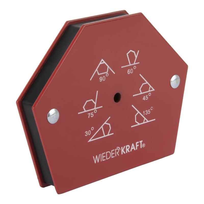 Сварочный магнит WIEDERKRAFT 30, 45, 60, 70, 90, 135 градусов, усилие 75Lbs WDK-65275 - фото 1