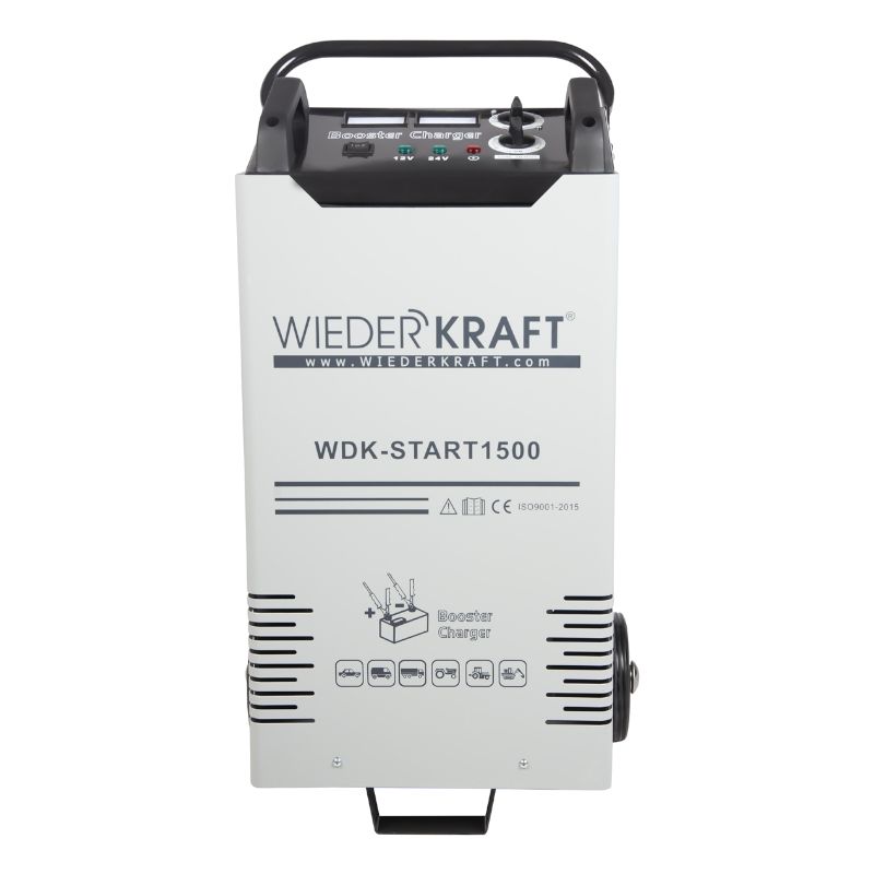Пуско-зарядное устройство ПЗУ WIEDERKRAFT WDK-Start1500 для запуска/зарядки аккумуляторов 12/24 В - фото 2