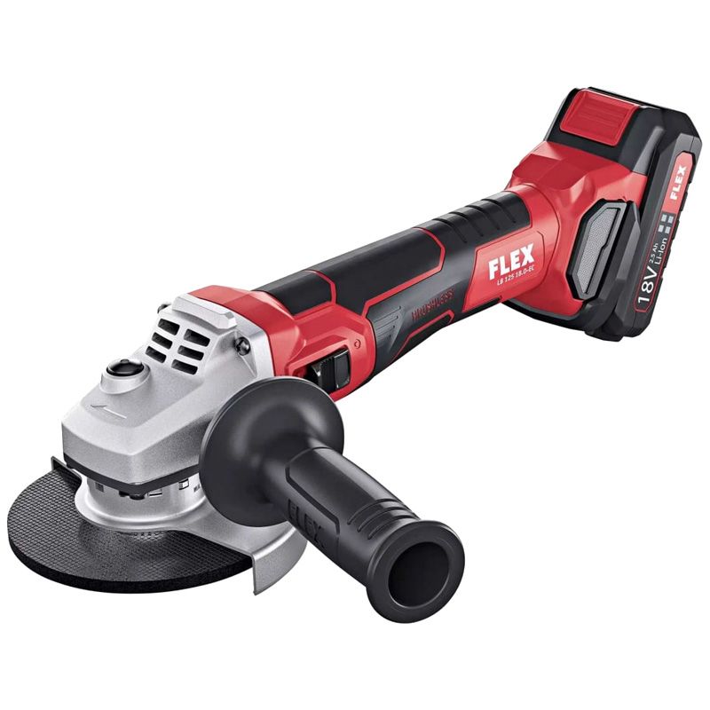 Аккумуляторная угловая шлифмашина с тормозом FLEX LB 125 18.0-EC/5.0 Set