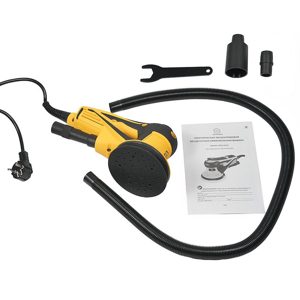 Шлифовальная машинка ручная Schtaer 220V/50Hz, 350W, эксцентрик 2,5 мм SCH-01-125-2.5 - фото 7