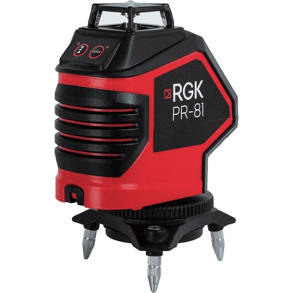 Комплект лазерный уровень RGK PR-81 + штанга-упор RGK CG-2 - фото 2