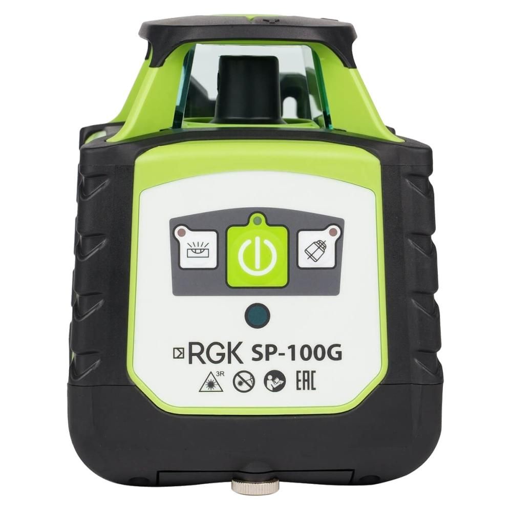 Комплект ротационного нивелира с раздвижным штативом RGK SP-100G COMBO с калибровкой - фото 3
