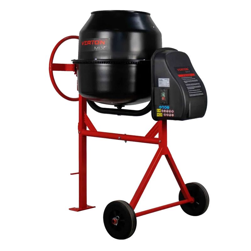 Бетоносмеситель VERTON MIX СМ-160 (мощн.700 Вт,вен.чугун,V бака 160л,d 570 мм)