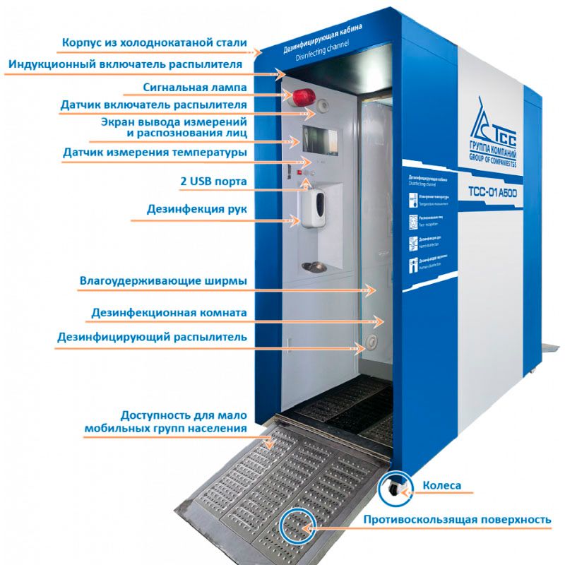 Кабина для дезинфекции ТСС 01А500