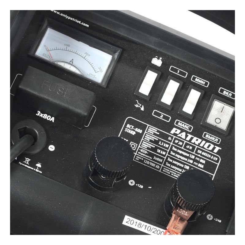 Пускозарядное устройство PATRIOT BCT-600 Start (встроенный амперметр)