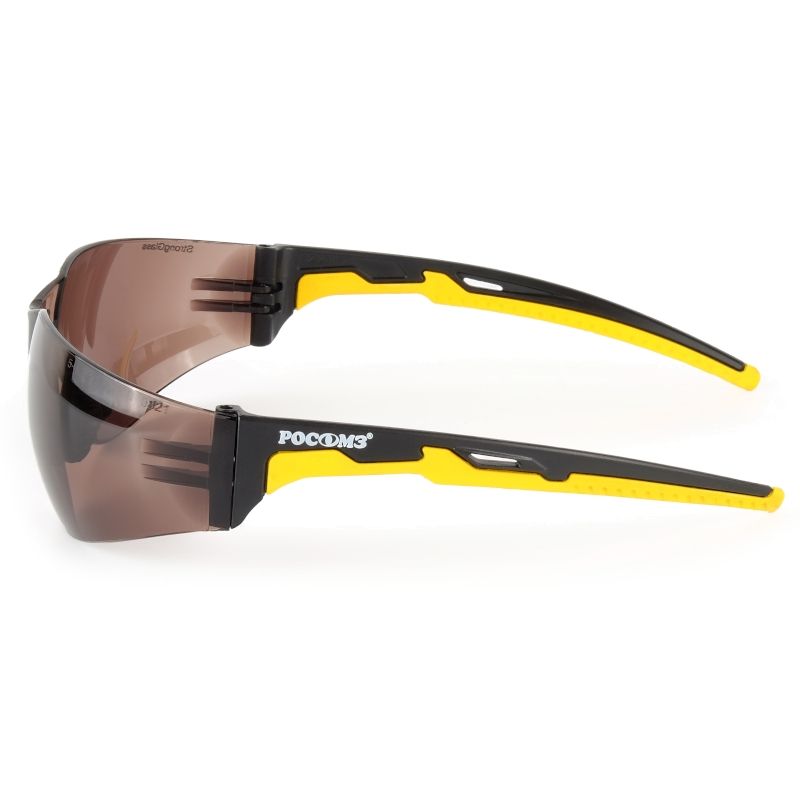 Очки защитные открытые О15 HAMMER ACTIVE Strong Glass (5-3,1 PC) с мягким носоупором - фото 3