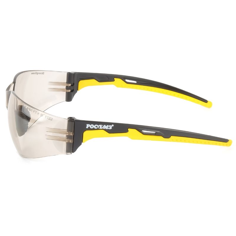Очки защитные открытые О15 HAMMER ACTIVE Strong Glass (5-1,4 PC) с мягким носоупором - фото 2