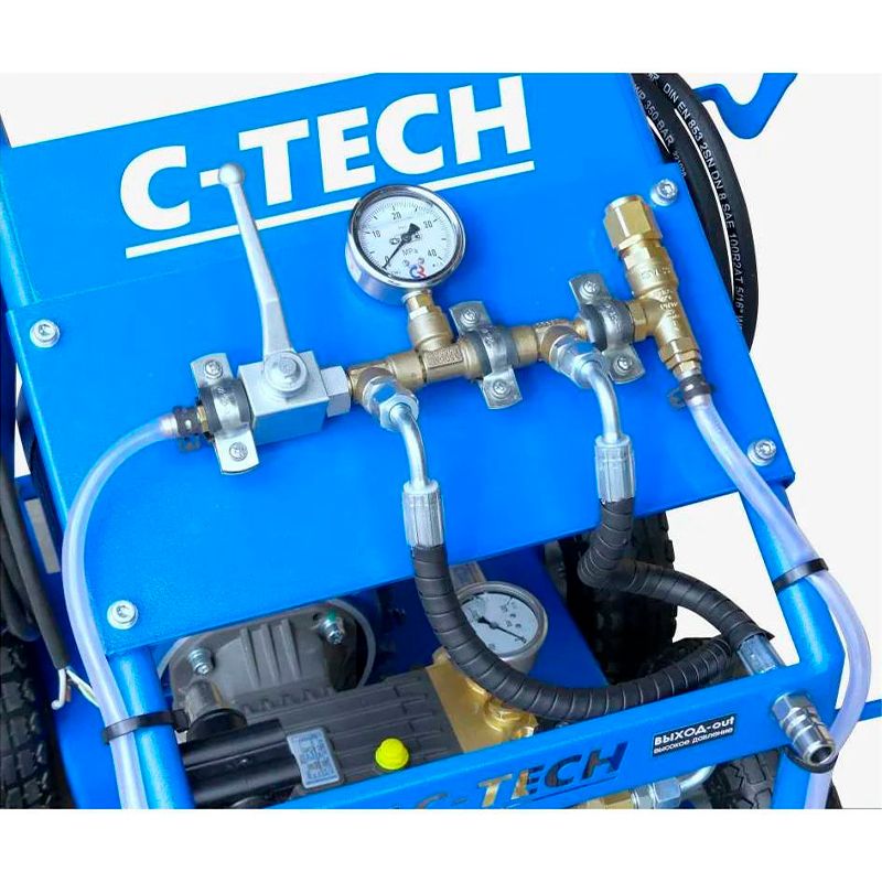 Установка опрессовочная C-TECH NP1610 (160 бар, до 600 л/ч, 3 кВт, 220 В) мобильная фото 4