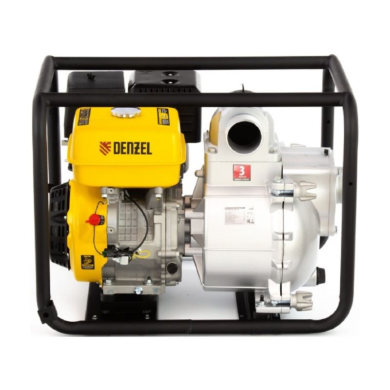 Мотопомпа бензиновая Denzel PX-80D для грязной воды (двигатель Denzel Long Life) 