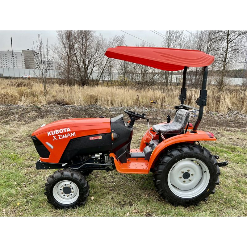 Дизельный садовый минитрактор ZIMANI B2741AG (18,5 кВт / 25 л.с., механ 9х3 Kubota, 4WD, сельск. колеса)