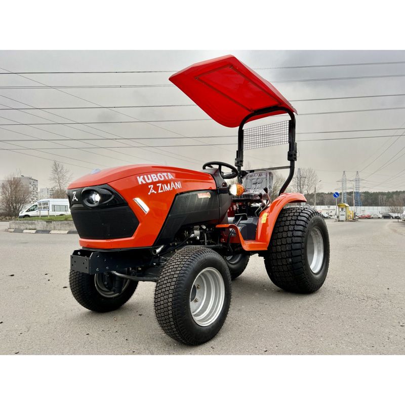 Садовый дизельный минитрактор ZIMANI B2741TURF(18,5 кВт / 25 л.с., механ 9х3 Kubota, 4WD, станд 3-х точ. сцепка, газон колеса)