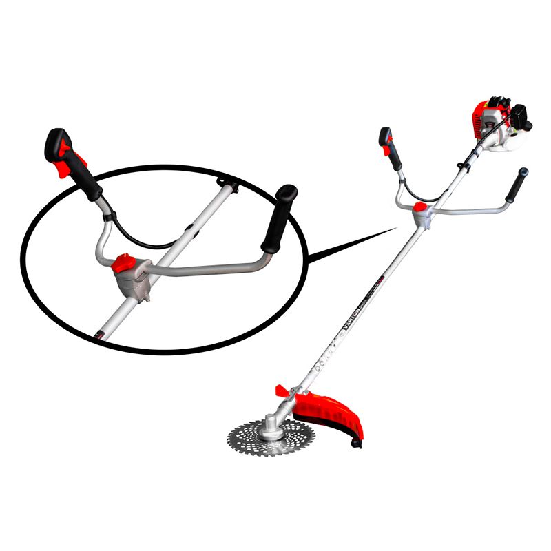 Триммер бензиновый VERTON garden BR-260 Professional (26 см3,не разб.штанга, проф. ранец, нож 40 т фото 2