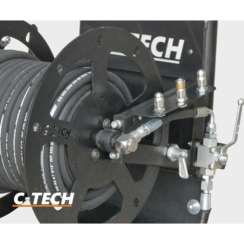 Каналопромывочный аппарат в/давления C-TECH CM2015 комплект с катушкой 200 бар, 900 л/ч фото 4