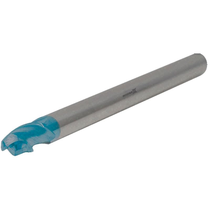 Сферическая концевая фреза RODMIX HRC 65 Nano Blue 4 мм 8 мм 75 мм радиус 2 мм