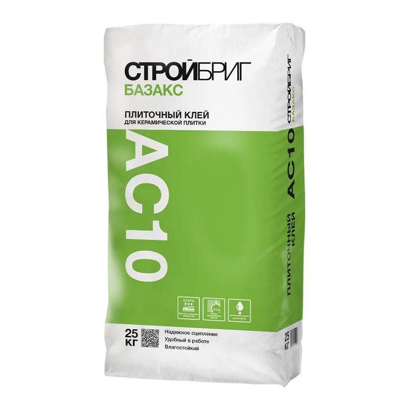 Клей плиточный Стройбриг Базакс AC10 [C0Т] 25 кг