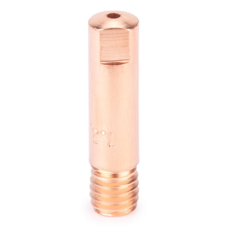 Наконечник FoxWeld М6х25х1.2 прямой (AL) (141.0010/MD0009-62, пр-во FoxWeld/КНР), 10 шт - фото 1