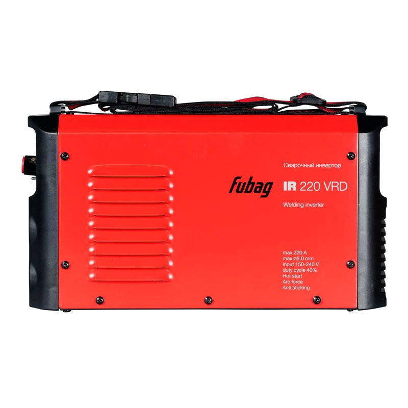 Инвертор Fubag IR 220 VRD работает с электродами 1,6-5 мм