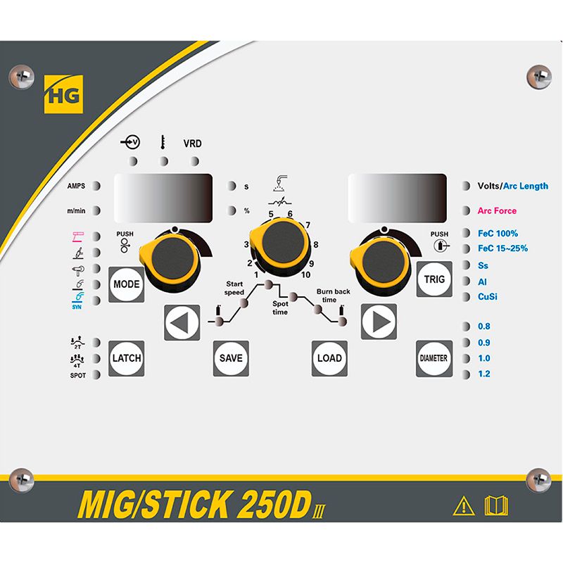 Сварочный полуавтомат HUGONG MIG/STICK 250D III (без горелки) фото 2