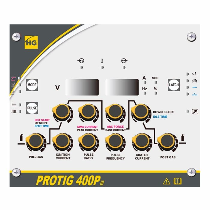 Сварочный аппарат HUGONG PROTIG 400P III (органы управления)