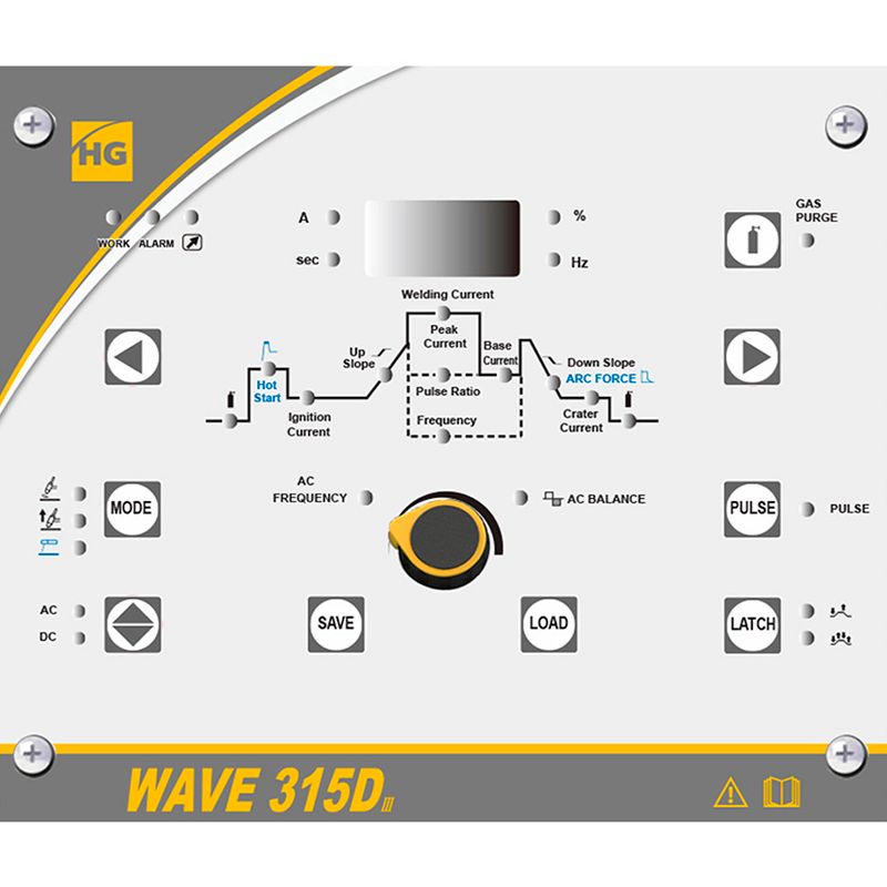 Аппарат аргонодуговой сварки Hugong WAVE 315D III AC/DC (без БО и тележки) фото 2