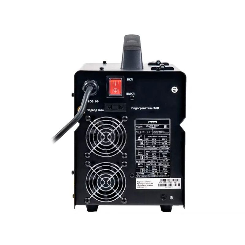 Полуавтомат КЕДР UltraMIG-200P Compact (220В, 20-200А) фото 3
