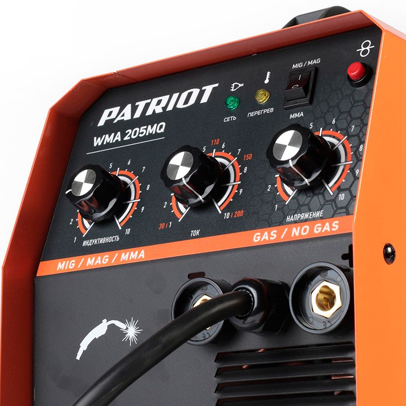 Cварочный полуавтомат PATRIOT WMA 205MQ MIG/MAG/MMA