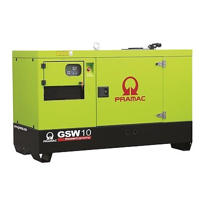 Дизельный генератор PRAMAC GSW10P трехфазный в кожухе