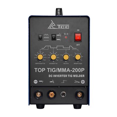 Сварочный инвертор ТСС TOP TIG/MMA-200P (передняя панель)