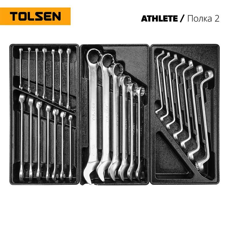 Набор инструментов TOLSEN ATHLETE в черной тележке, 189 предметов фото 3