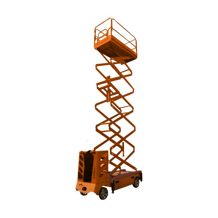 Самоходный ножничный подъёмник GROST Tower Automotive 500-7 с выдвижной платформой