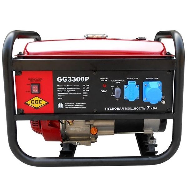 Бензогенератор DDE GG3300P (ручной запуск)