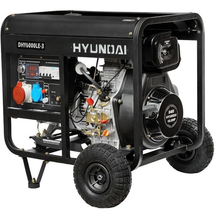 дизельный генератор HYUNDAI DHY 6000LE-3