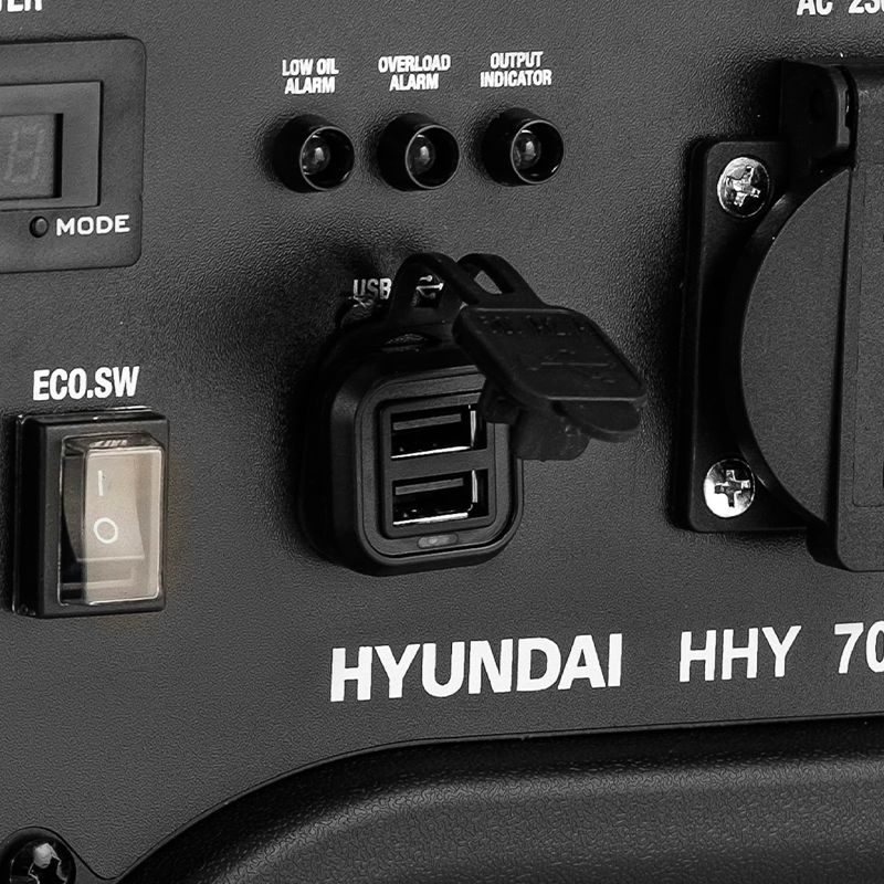 Инверторный генератор Fubag HHY 7050Si Панель