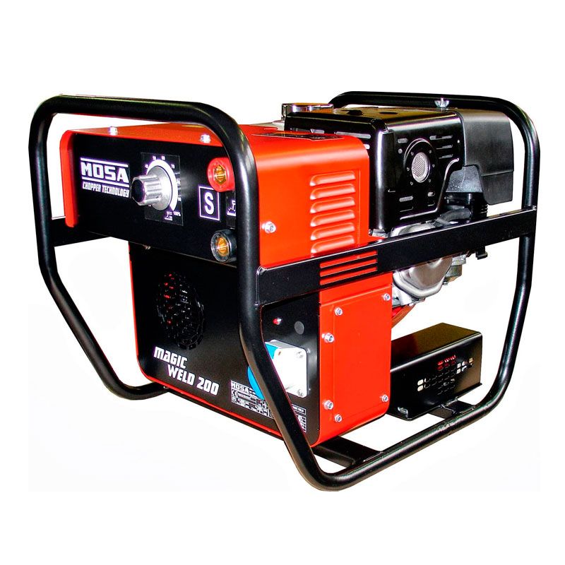 Сварочный генератор MOSA CHOPPER 200 AC - бензиновый двигатель 2,2 кВт, 220 В