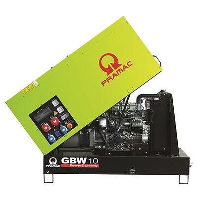 Дизельный генератор PRAMAC GBW10Y Linz трехфазный в кожухе