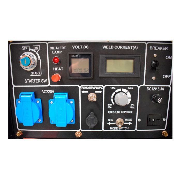 Генератор TSS DGW-5.0/200E-R - цифровая панель управления