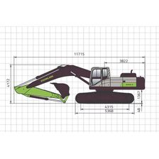 Экскаватор Zoomlion ZE490EK-10 Размеры