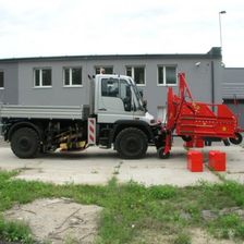 Распределяющий лемех с вибратором