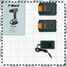 Дрель-шуруповерт аккумуляторная BORT BAB-21-BLK (2x1,5Ah) фото 3