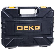 Аккумуляторная дрель-шуруповерт DEKO DKCD12FU-Li в кейсе + набор 63 инструмента для дома, 12В, 2х2.0Ач - фото 4