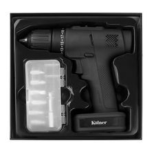 Аккумуляторная дрель-шуруповерт KOLNER KCD 12/2BL (ANTHRACITE) общий вид