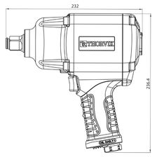 Пневматический гайковерт Thorvik AIW3416 (схема)